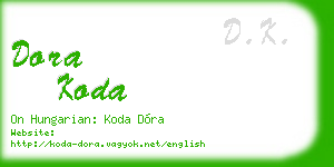dora koda business card
